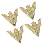 Maxbell 3x2 Pairs Blouse Shirt Metal Pointed Collar Clips Wing Tips Brooch Pin Gold