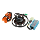 Maxbell Magneto Stator 8 Coil+Magneto Stator CDI Ignition Coil for GY6 150cc Engine