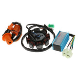 Maxbell Magneto Stator 8 Coil+Magneto Stator CDI Ignition Coil for GY6 150cc Engine