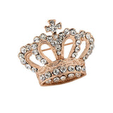 Maxbell Boho Victoria King Queen Crown Crystal Brooch Pin Gold Wedding Xmas