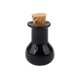 Maxbell 20 Black Mini Empty Flat Ball Bulb Glass Vial Jars Charm Message Bottles Pendant