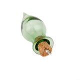 Maxbell 4x10 Glass Cork Tear Drop Jars Vial Wishing Bottles w/ Loop DIY Pendant Green