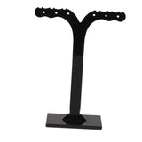 Maxbell 4x3Pcs Detachable Acrylic Earrings Jewelry Holder Display Stands Black