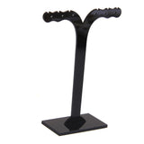 Maxbell 3x3Pcs Detachable Acrylic Earrings Jewelry Holder Display Stands Black