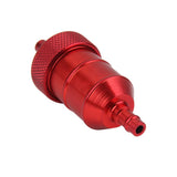 Maxbell Motorcycle Pit Dirt Bike ATV Quad Inline Fuel Gas Filter 1/4 inch 6mm Red