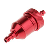 Maxbell Motorcycle Pit Dirt Bike ATV Quad Inline Fuel Gas Filter 1/4 inch 6mm Red