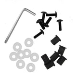 Maxbell 3x5mm Fairing Windscreen Screw Bolt Kit Windshield Mounting Nuts Black