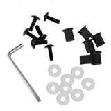 Maxbell 3x5mm Fairing Windscreen Screw Bolt Kit Windshield Mounting Nuts Black