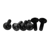 Maxbell 4mm + 5mm Fairing Windscreen Screw Bolt Windshield Mounting Nuts Kit Silver