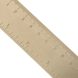 Maxbell Camping Hiking Mini Brass Calibrated Scale Ruler Meter Measuring Tool Gold
