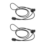 Maxbell Maxbell Elastic Sports Laces Lock Shoelaces Trainer Running Jogging Triathlon Black
