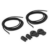 Maxbell Maxbell Elastic Sports Laces Lock Shoelaces Trainer Running Jogging Triathlon Black