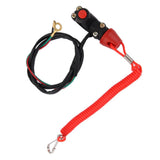 Maxbell 15xUniversal Engine Stop Kill Tether Switch Lanyard for ATV Racing Emergency