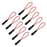 Maxbell 4x10Pcs Reflective Zipper Pull Cord Zip Puller Zip Fastener Zip Slider Red