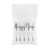 Maxbell 4x10Pcs Reflective Zipper Pull Cord Zip Puller Zip Fastener Zip Slider Red