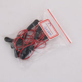 Maxbell 4x10Pcs Reflective Zipper Pull Cord Zip Puller Zip Fastener Zip Slider Red