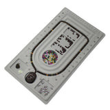 Maxbell 2-style Flocked Bracelet Jewelry Design Bead String Board Organiser Tray Display