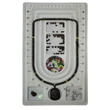 Maxbell 2-style Flocked Bracelet Jewelry Design Bead String Board Organiser Tray Display