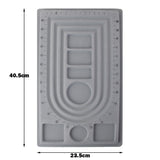 Maxbell 2-style Flocked Bracelet Jewelry Design Bead String Board Organiser Tray Display