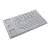 Maxbell 2-style Flocked Bracelet Jewelry Design Bead String Board Organiser Tray Display