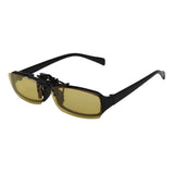 Maxbell 2xNight Vision Polarized Driving Clip-on Flip-up Lens Sunglasses Glasses S