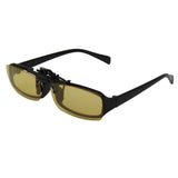 Maxbell 2xNight Vision Polarized Driving Clip-on Flip-up Lens Sunglasses Glasses S
