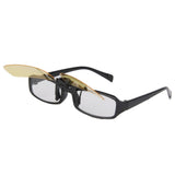 Maxbell 2xNight Vision Polarized Driving Clip-on Flip-up Lens Sunglasses Glasses S