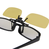 Maxbell 2xNight Vision Polarized Driving Clip-on Flip-up Lens Sunglasses Glasses S
