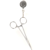 Maxbell 10xSilver Pin-on Retractor Zinger Gear Keeper Stopper for Fishing Travel Hiking