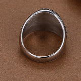 Maxbell Stainless Steel Men's Freemasonry Biker Masonic Mason Ring Silver US 12