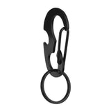 Maxbell Maxbell CARABINER KEYCHAIN BELT CLIP Carabina/Buckle/Safety/BULKLE w/ Key Ring Black