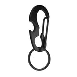 Maxbell Maxbell CARABINER KEYCHAIN BELT CLIP Carabina/Buckle/Safety/BULKLE w/ Key Ring Black