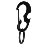 Maxbell Maxbell CARABINER KEYCHAIN BELT CLIP Carabina/Buckle/Safety/BULKLE w/ Key Ring Black