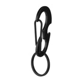 Maxbell Maxbell CARABINER KEYCHAIN BELT CLIP Carabina/Buckle/Safety/BULKLE w/ Key Ring Black