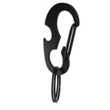 Maxbell Maxbell CARABINER KEYCHAIN BELT CLIP Carabina/Buckle/Safety/BULKLE w/ Key Ring Black