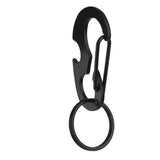 Maxbell Maxbell CARABINER KEYCHAIN BELT CLIP Carabina/Buckle/Safety/BULKLE w/ Key Ring Black