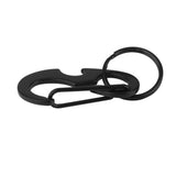 Maxbell Maxbell CARABINER KEYCHAIN BELT CLIP Carabina/Buckle/Safety/BULKLE w/ Key Ring Black