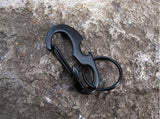 Maxbell Maxbell CARABINER KEYCHAIN BELT CLIP Carabina/Buckle/Safety/BULKLE w/ Key Ring Black