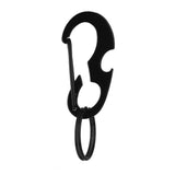 Maxbell Maxbell CARABINER KEYCHAIN BELT CLIP Carabina/Buckle/Safety/BULKLE w/ Key Ring Black