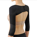 Maxbell Shoulder Arm Control Slimming Shaper Long Sleeves Slimmer Shapewear Black M