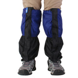 Maxbell 1 Pair Adult's Fleece Thermal Waterproof Snow Gaiters Cover - Blue Black
