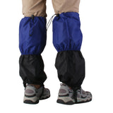 Maxbell 1 Pair Adult's Fleece Thermal Waterproof Snow Gaiters Cover - Blue Black
