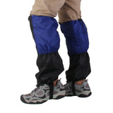 Maxbell 1 Pair Adult's Fleece Thermal Waterproof Snow Gaiters Cover - Blue Black