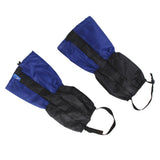 Maxbell 1 Pair Adult's Fleece Thermal Waterproof Snow Gaiters Cover - Blue Black