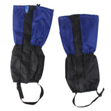 Maxbell 1 Pair Adult's Fleece Thermal Waterproof Snow Gaiters Cover - Blue Black