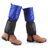 Maxbell 1 Pair Adult's Fleece Thermal Waterproof Snow Gaiters Cover - Blue Black