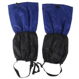 Maxbell 1 Pair Adult's Fleece Thermal Waterproof Snow Gaiters Cover - Blue Black