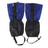 Maxbell 1 Pair Adult's Fleece Thermal Waterproof Snow Gaiters Cover - Blue Black