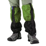 Maxbell 1 Pair Adult's Fleece Thermal Waterproof Snow Gaiters Cover - Green Black