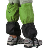 Maxbell 1 Pair Adult's Fleece Thermal Waterproof Snow Gaiters Cover - Green Black